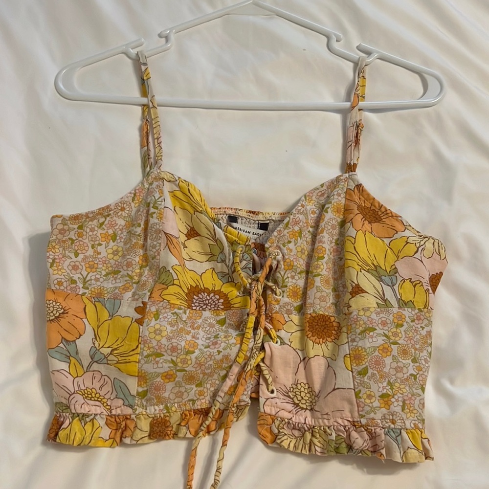 American Eagle fall crop top- like new!!!